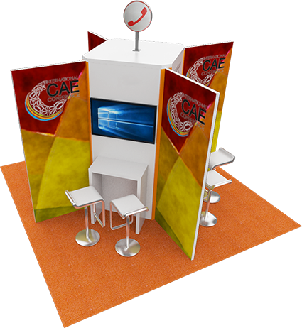 The ICC 2021 - Remote quarter-island booth